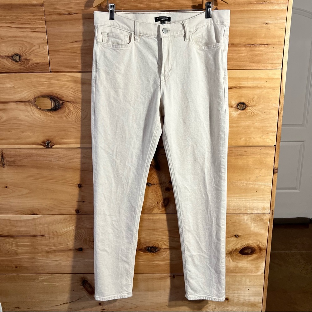 Banana Republic Men's Ecru “Slim Fit” Denim Jeans Preppy GQ Normcore Classic